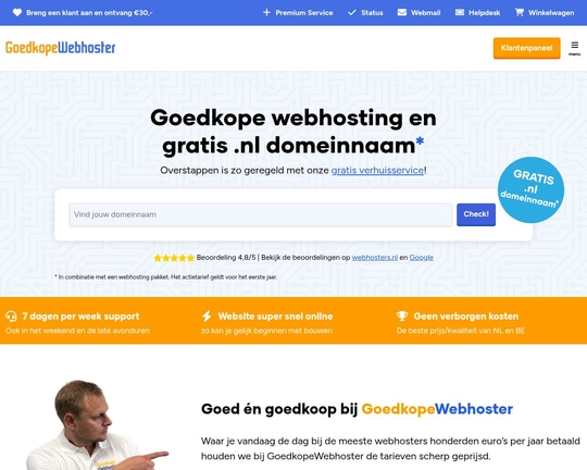 Goedkope Webhoster